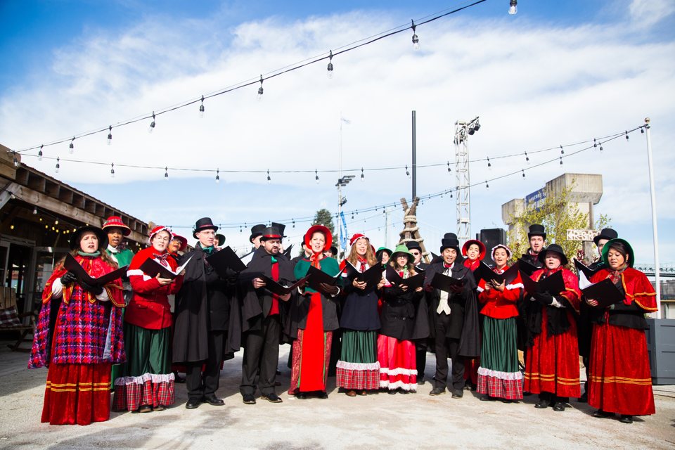 The Village Carolers singing at BCRR 25th Anniversary