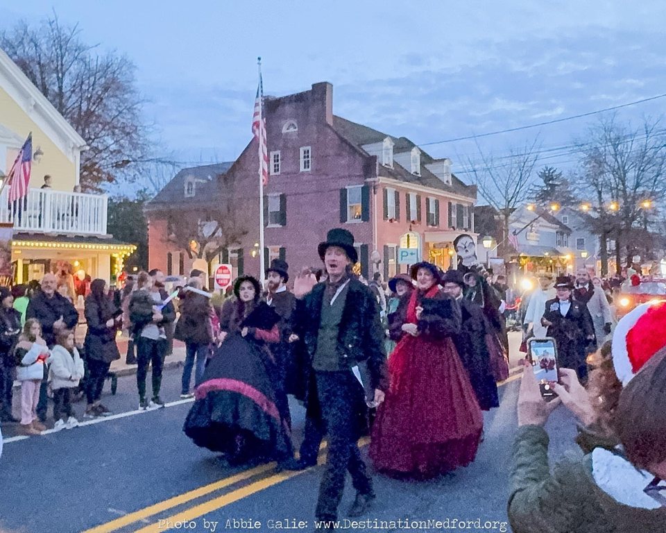 The Village Carolers singing at Medford Dickens Festival